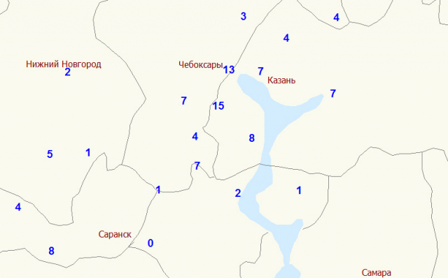 Карта погоды в татарстане