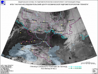 Карта снежного покрова в россии