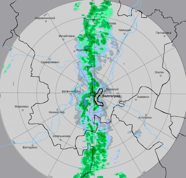 Осадки волгоград на карте в реальном времени. МРЛ.