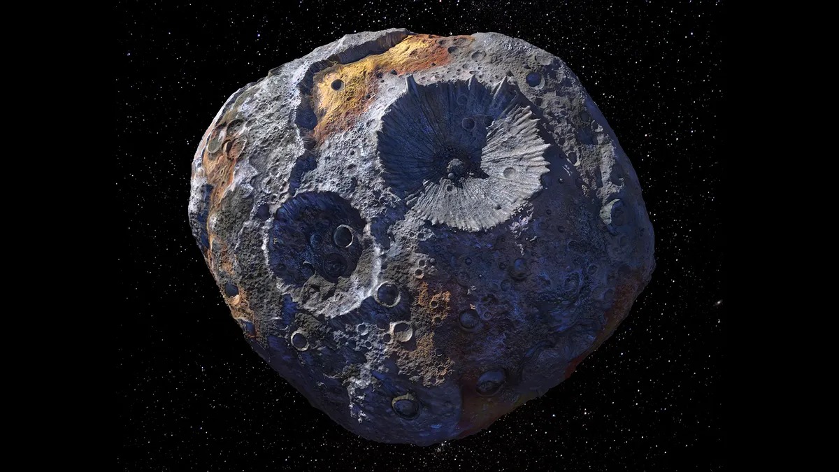 A valuable asteroid worth 0,000 quadrillion was covered in rust